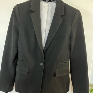 Express Polka Dot White and Black Lined jacket